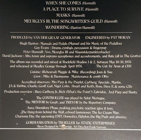 Van Der Graaf Generator : World Record (LP, Album, RP)