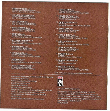 Booker T & The MG's : The Very Best Of Booker T. & The MGs (CD, Comp)