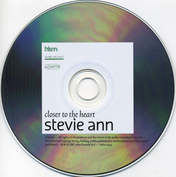Stevie Ann : Closer To The Heart (CD, Album)