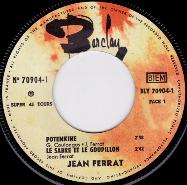 Jean Ferrat : Potemkine (7", EP)