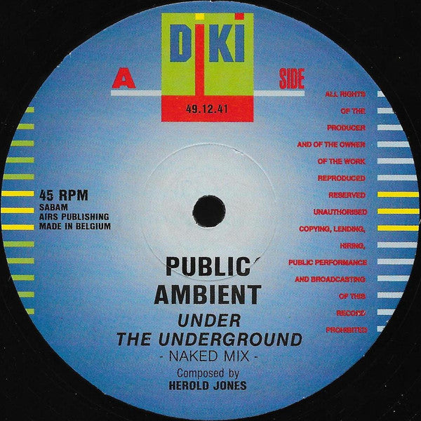 Public Ambient : Under The Underground (12")