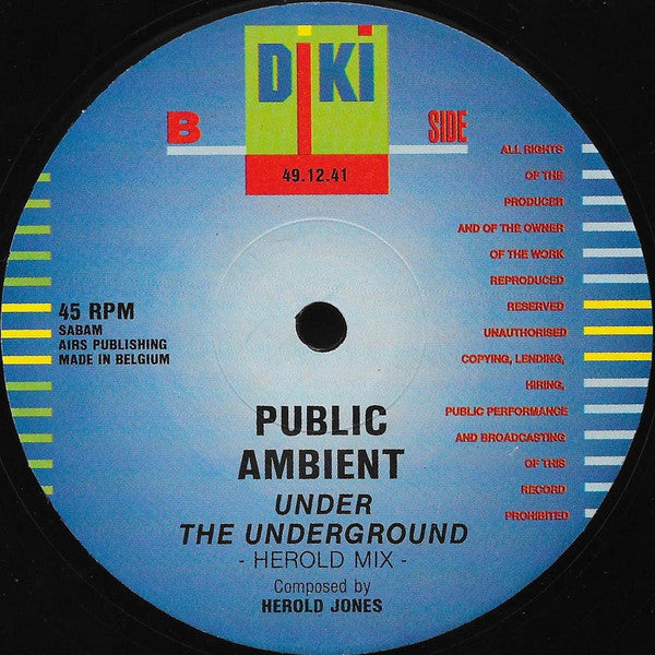 Public Ambient : Under The Underground (12")