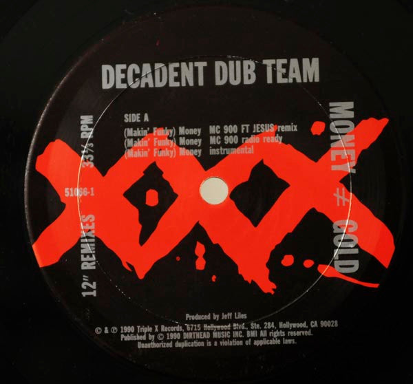 Decadent Dub Team : Money ≠ Gold (12" Remixes) (12")