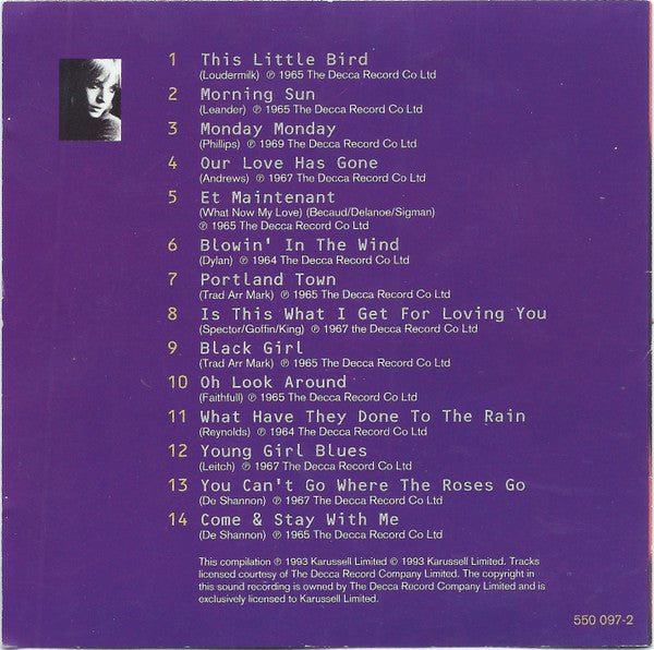 Marianne Faithfull : This Little Bird (CD, Comp)
