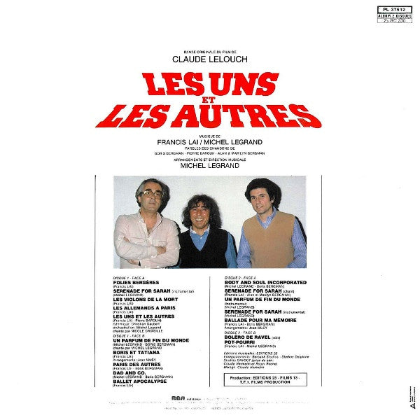 Francis Lai & Michel Legrand : Les Uns Et Les Autres (Bande Originale Du Film) (2xLP, Gat)