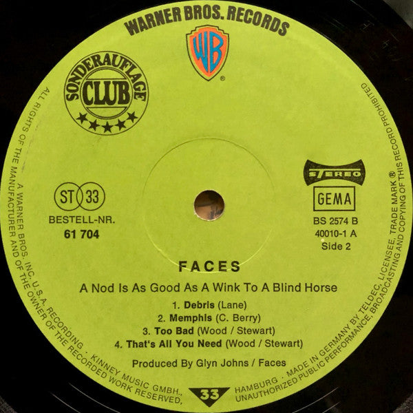 Faces (3) : A Nod Is As Good As A Wink...To A Blind Horse (LP, Album, Club)