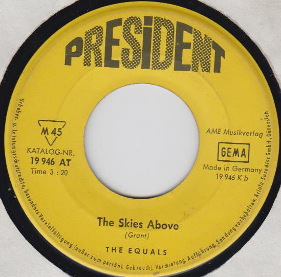 The Equals : I Get So Excited (7", Single, Mono)