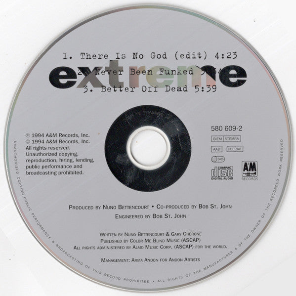 Extreme (2) : There Is No God (CD, Single)