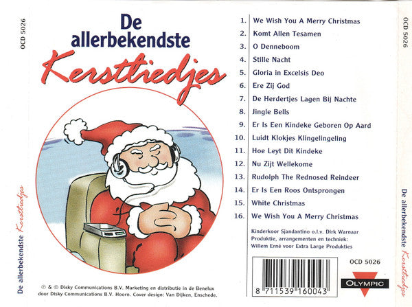 Kinderkoor Sjandantino O.l.v. Dirk Jan Warnaar : De Allerbekendste Kerstliedjes (CD, Album)