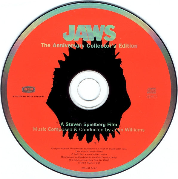 John Williams (4) : Jaws - Anniversary Collector's Edition (CD, Album, RM)