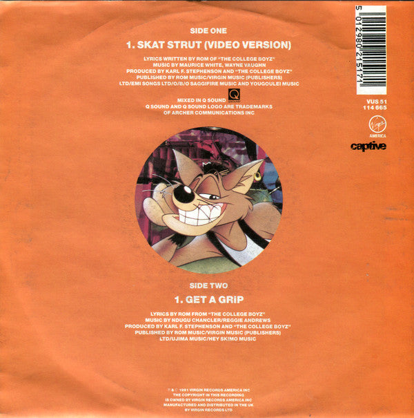 MC Skat Kat And The Stray Mob : Skat Strut (7", Single)