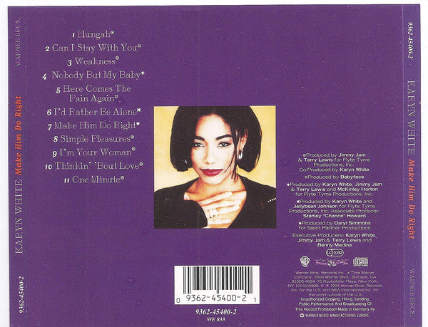 Karyn White : Make Him Do Right (CD, Album)