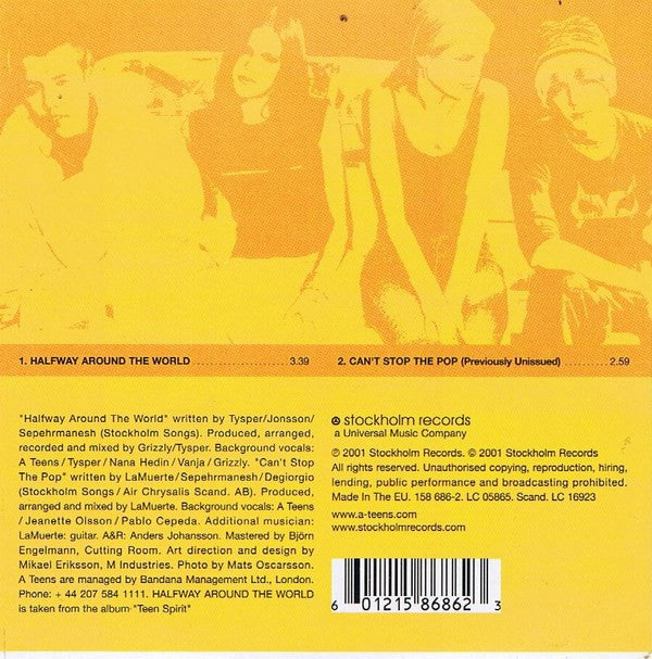A*Teens : Halfway Around The World (CD, Single)