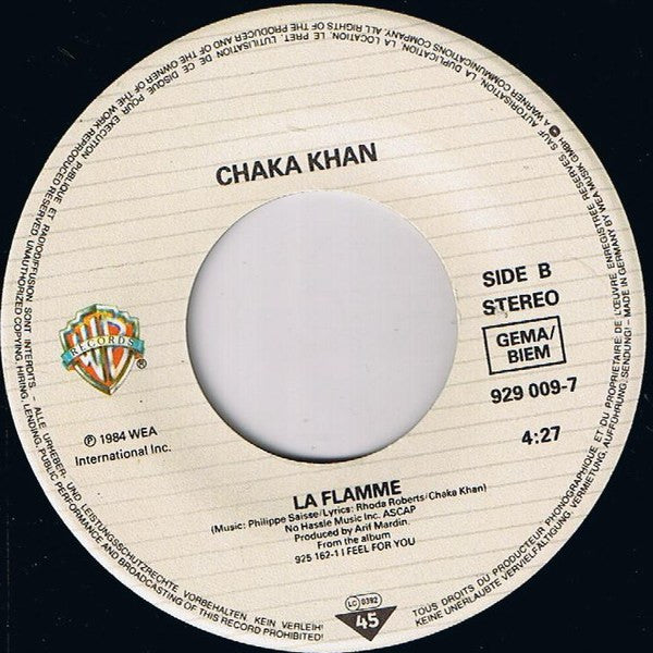 Chaka Khan : Eye To Eye (Remix) (7", Single)