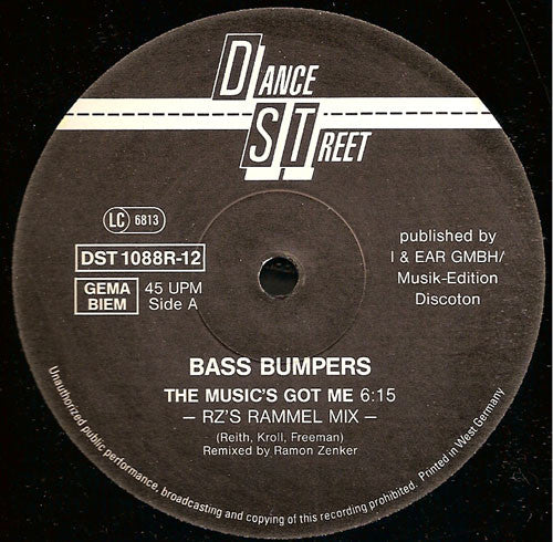 Bass Bumpers : The Music's Got Me (Remixes) (12")