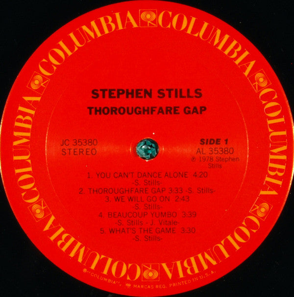 Stephen Stills : Thoroughfare Gap (LP, Album)