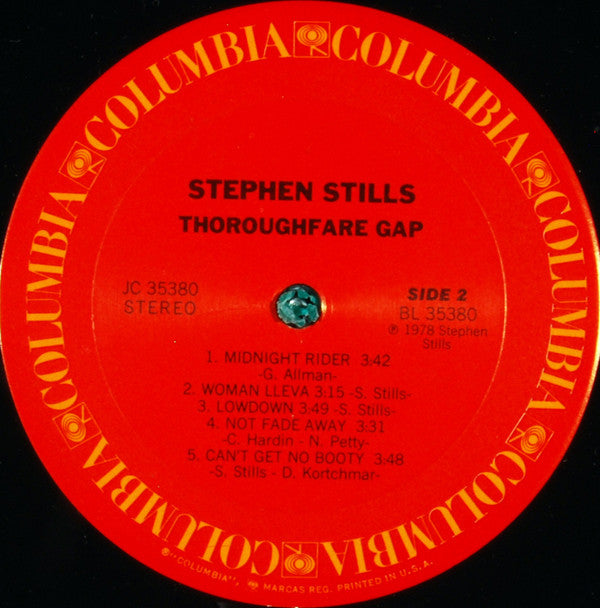 Stephen Stills : Thoroughfare Gap (LP, Album)