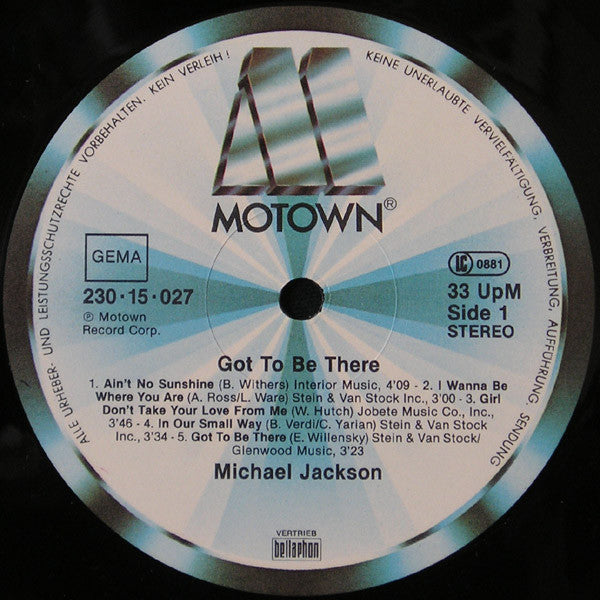 Michael Jackson : Got To Be There (LP, Album, RE)