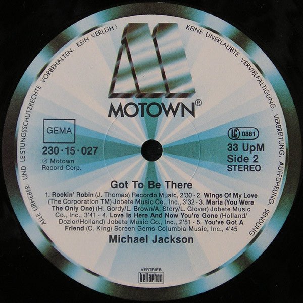 Michael Jackson : Got To Be There (LP, Album, RE)