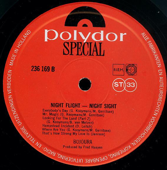 Bojoura : Night Flight Night Sight (LP, Album)