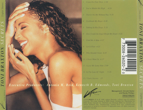 Toni Braxton : Secrets (CD, Album)