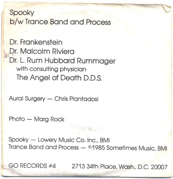 The Velvet Monkeys : Spooky (7", Single)