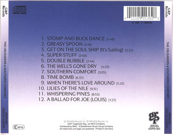 The Crusaders : Southern Comfort (CD, Album, RE, RM)