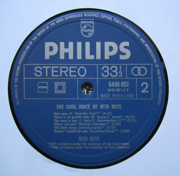 Rita Reys : The Cool Voice Of Rita Reys (LP, RE)