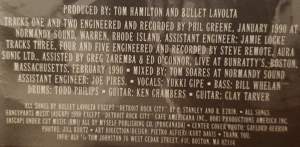 Bullet LaVolta : Gimme Danger (12")