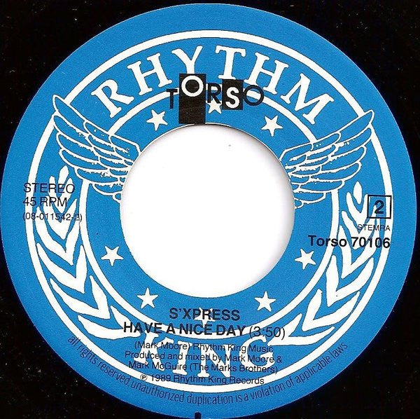 S'Express : Hey Music Lover (7", Single)