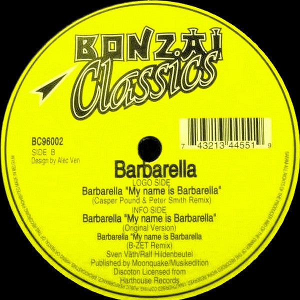 Barbarella : My Name Is Barbarella (12")