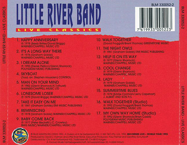 Little River Band : Live Classics (CD)