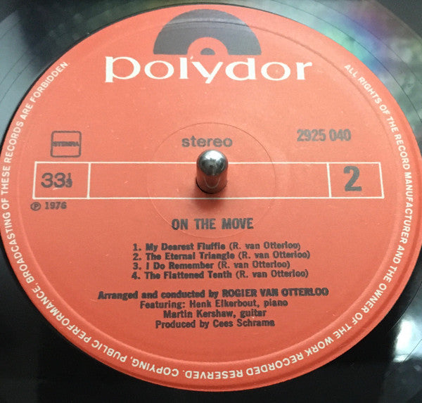 Rogier Van Otterloo : On The Move (LP, Album)
