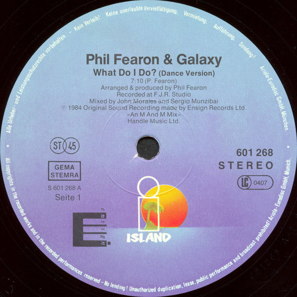 Phil Fearon & Galaxy : What Do I Do? (12", Maxi)