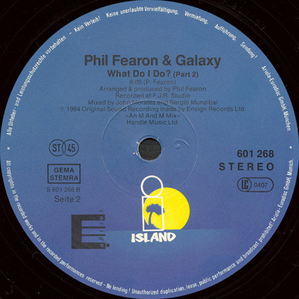 Phil Fearon & Galaxy : What Do I Do? (12", Maxi)