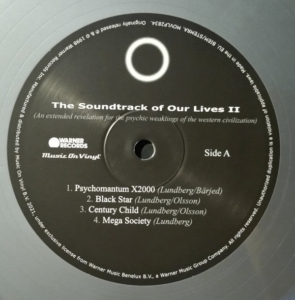 The Soundtrack Of Our Lives : An Extended Revelation For The Psychic Weakings Of Western Civilization (2xLP, Album, Num, Sil)