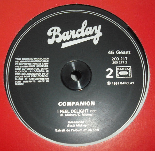 Companion (2) : This Is A Test (12")