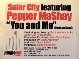 Solar City Featuring Pepper MaShay : You And Me (Feels So Good) (12")