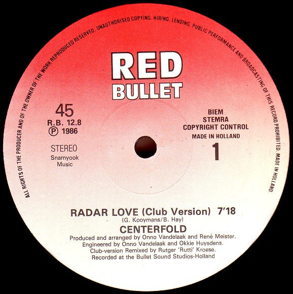 Centerfold : Radar Love (12")