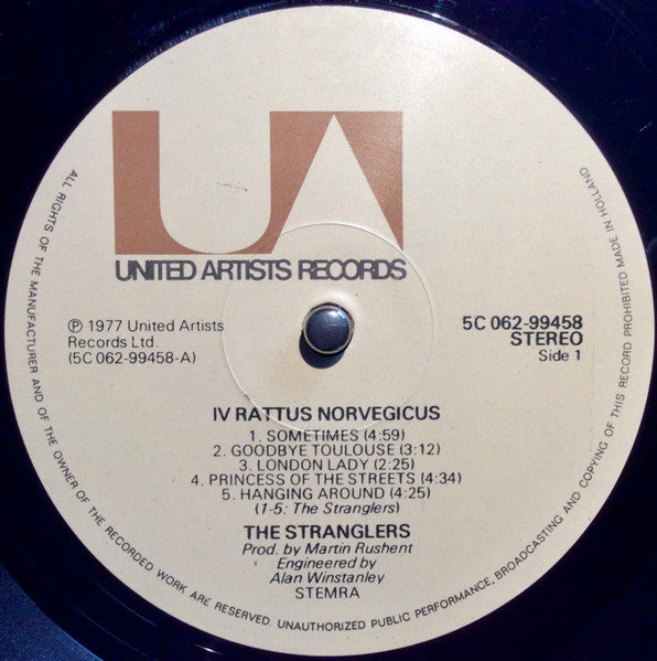 The Stranglers : IV Rattus Norvegicus (LP, Album)