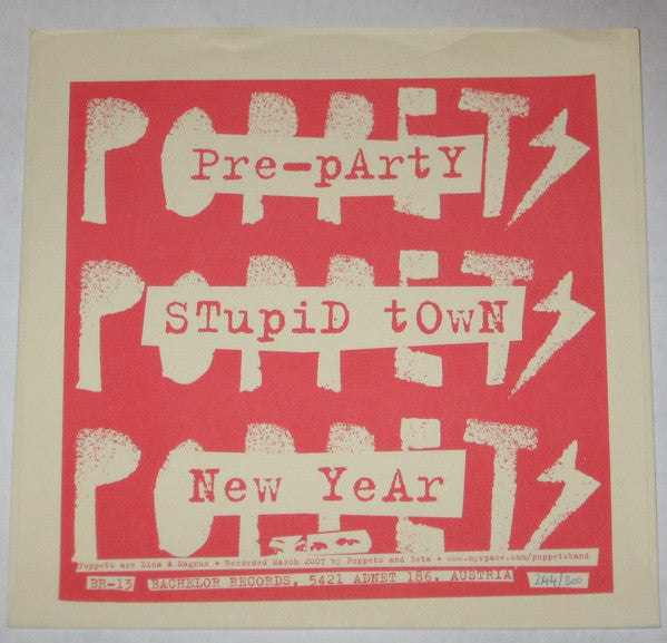 Poppets (2) : Pre-Party (7", Ltd)