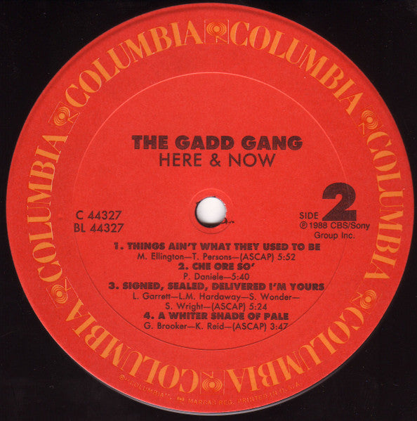 The Gadd Gang : Here & Now (LP, Album)