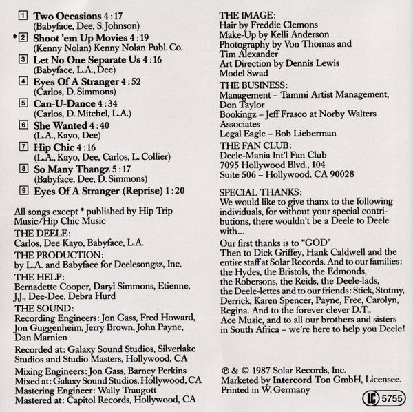 The Deele : Eyes Of A Stranger (CD, Album)