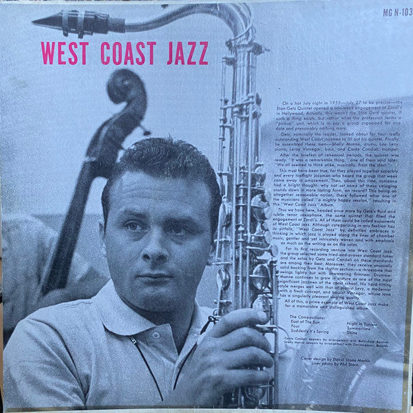 Stan Getz, Shelly Manne, Leroy Vinnegar, Conte Candoli, Lou Levy : West Coast Jazz (LP, Album, Mono)