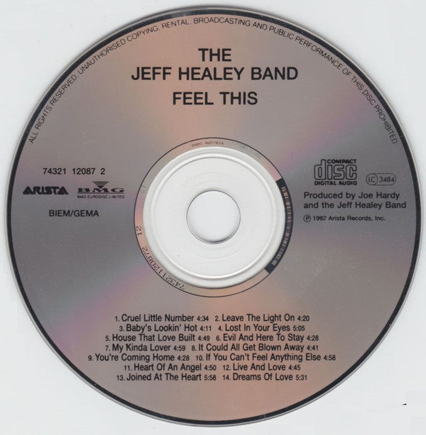 The Jeff Healey Band : Feel This (CD, Album)