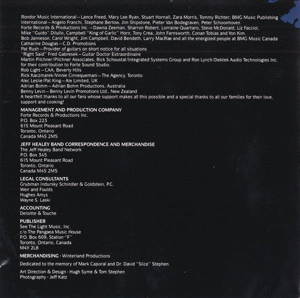 The Jeff Healey Band : Feel This (CD, Album)