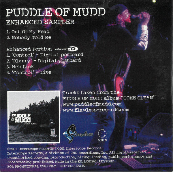 Puddle Of Mudd : Enhanced Sampler (CD, Mini, Enh, Promo, Smplr)