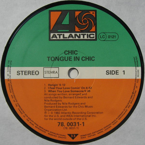 Chic : Tongue In Chic (LP, Album)