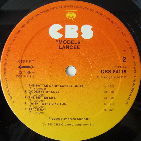 Lancee : Models (LP, Album)