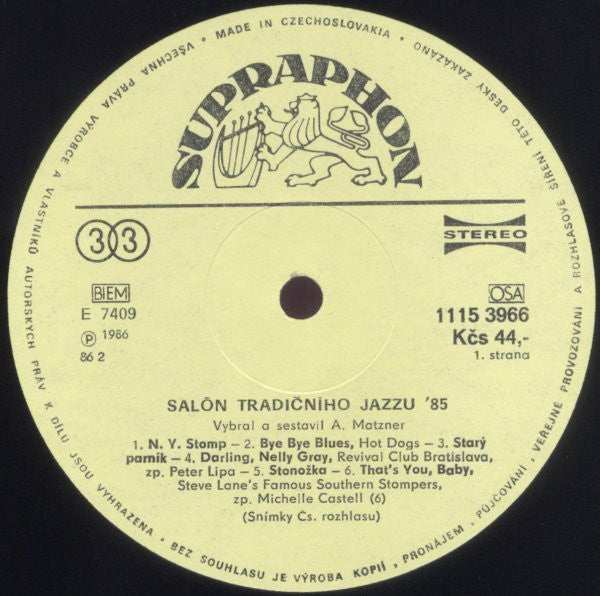 Various : Traditional Jazz Salon '85 (LP)